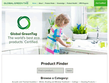 Tablet Screenshot of globalgreentag.com